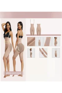 MİSTİRİK Pagliye Model Upper Leg and Hip Enhancing Laser Tights Skin Color - Image 5