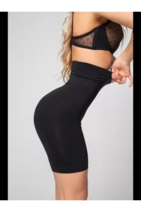 MİSTİRİK Irina Upper Leg Effect Shorts Biker Corset Extra Tight and Lifting Tights Black Color - Image 5