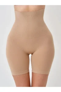 MİSTİRİK Irina Model Leggings with Firming and Lifting Sculpting Effect Push Up Shorts Nude Color