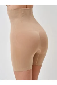MİSTİRİK Irina Model Leggings with Firming and Lifting Sculpting Effect Push Up Shorts Nude Color - Image 2
