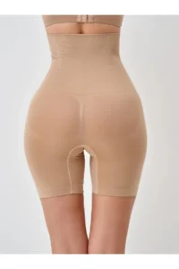 MİSTİRİK Irina Model Leggings with Firming and Lifting Sculpting Effect Push Up Shorts Nude Color - Image 3