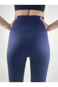 MİSTİRİK Tokyo Stretching And Tightening High Waist Sports Leggings Navy Blue Color - Image 7