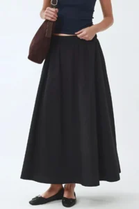 Hiccup BUSEM Pocket Detailed Elastic Midi Skirt