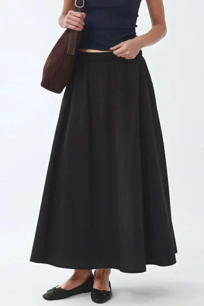 Hiccup BUSEM Pocket Detailed Elastic Midi Skirt