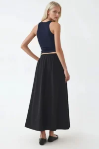Hiccup BUSEM Pocket Detailed Elastic Midi Skirt - Image 4