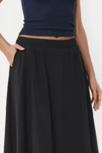 Hiccup BUSEM Pocket Detailed Elastic Midi Skirt - Image 6