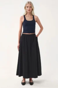 Hiccup BUSEM Pocket Detailed Elastic Midi Skirt - Image 7