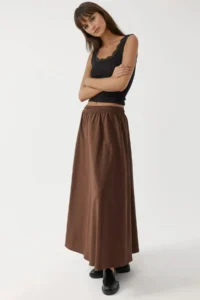 Hiccup BUSEM Pocket Detailed Elastic Midi Skirt - Image 4