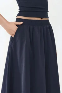 Hiccup BUSEM Pocket Detailed Elastic Midi Skirt - Image 6