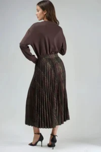 Hiccup BUSEM Patterned pleated Maxi Skirt - Image 3