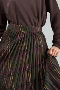 Hiccup BUSEM Patterned pleated Maxi Skirt - Image 6