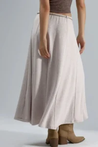 Hiccup BUSEM Binding Detailed textured Maxi Skirt - Image 3