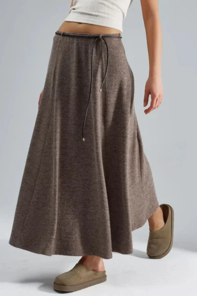 Hiccup BUSEM Binding Detailed textured Maxi Skirt