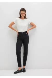 Mavi Cindy 90lar Black jeans Pants -8-Y2292