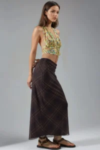 Hiccup BUSEM Mid Waist Patterned Maxi Skirt - Image 2
