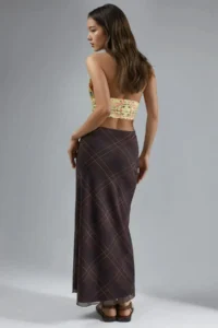 Hiccup BUSEM Mid Waist Patterned Maxi Skirt - Image 3