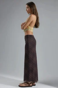 Hiccup BUSEM Mid Waist Patterned Maxi Skirt - Image 4