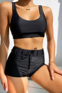 Angelsin OF shorts Tankini Bikini Set