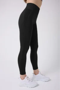 MİSTİRİK Neretol High Waist Strengthening And Slimming Daily Usable Yoga Running Athlete Tights Black Color