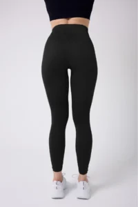 MİSTİRİK Neretol High Waist Strengthening And Slimming Daily Usable Yoga Running Athlete Tights Black Color - Image 2