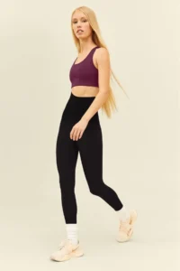 MİSTİRİK Mienmis Thinner Etkili Corset Leggings Black Color - Image 3