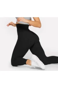 MİSTİRİK Mienmis Lower Leg Effect High Waist Corset Tights Extra Tight Black Color - Image 2