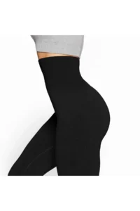 MİSTİRİK Mienmis Lower Leg Effect High Waist Corset Tights Extra Tight Black Color - Image 3