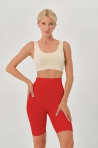 MİSTİRİK Porfy Model Lower Leg Effective Thread Detail Extra Tight Red Color097
