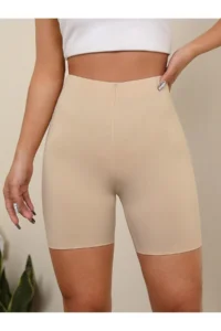 MİSTİRİK Porfy Model Seamless Lifting and Firming Laser Cut Short Shorts Skin Color - Image 2