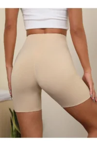 MİSTİRİK Porfy Model Seamless Lifting and Firming Laser Cut Short Shorts Skin Color - Image 4