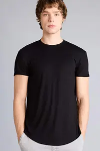 DeFacto Long Muscle Fit Crew Neck Short Sleeve T-Shirt