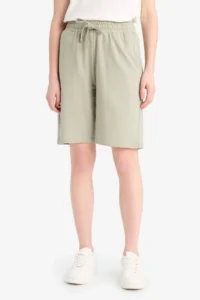 DeFacto Regular Fit Normal Waist Straight Leg Bermuda Shorts - Image 4