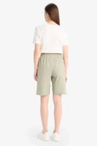 DeFacto Regular Fit Normal Waist Straight Leg Bermuda Shorts - Image 6