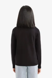 DeFacto Ecru Crew Neck Buttoned Basic Plain Knitwear School Cardigan for Girls (25 AU) - Image 5