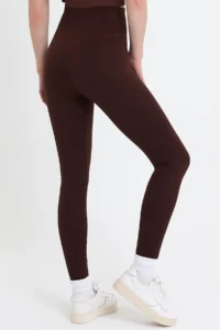 Domoda Brown Karioca Stitching Detailed Gathering Sporty Detailed Extra Flexible Women's Leggings @amazon - Image 5