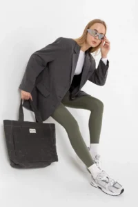 Domoda Extra Flexible Women's Leggings with Mint Karyoka Stitching Detail, Sporty Detail @amazon - Image 2