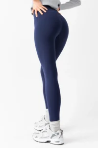 Domoda Navy Blue Karioca Stitching Detailed Extra Flexible Women's Leggings with Sporty Detail @amazon - Image 8