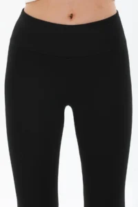 Domoda Black High Waist Slimming Effective Knitted Tights Steel Interlock - Image 2