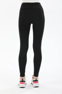 Domoda Black High Waist Slimming Effective Knitted Tights Steel Interlock - Image 5
