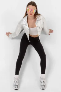 Domoda Black Extra High Waist Stitched Winter Fleece Push Up Women's Tights @simena - Image 4
