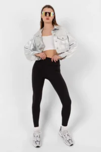 Domoda Black Extra High Waist Stitched Winter Fleece Push Up Women's Tights @simena - Image 6
