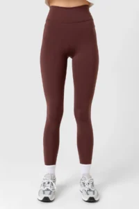 Domoda Brown Extra High Waist Stitched Winter Fleece Push Up Women's Tights @simena - Image 2