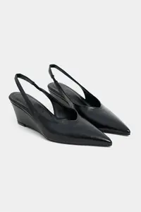 Nisantasi Shoes MELONY Black MATTE Arka Bant Detailed Pointed toe Women Heels Shoes - Image 5
