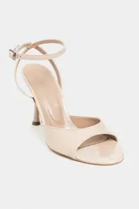 Nisantasi Shoes Charms Nude Patent Bilek Belt Detailed Women Thin Heels Shoes - Image 7