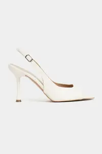 Nisantasi Shoes Maia BEIGE MATTE Pointed toe Front Light Thin Heels Women Shoes