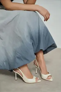 Nisantasi Shoes Maia BEIGE MATTE Pointed toe Front Light Thin Heels Women Shoes - Image 6