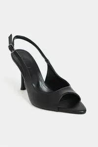 Nisantasi Shoes Maia Black MATTE Pointed toe Front Light Thin Heels Women Shoes - Image 3
