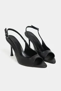 Nisantasi Shoes Maia Black MATTE Pointed toe Front Light Thin Heels Women Shoes - Image 5