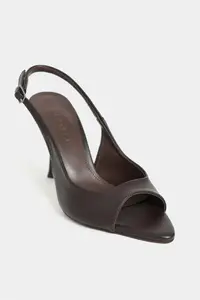 Nisantasi Shoes Maia COFFEE MATTE Pointed toe Front Light Thin Heels Women Shoes - Image 3
