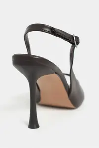 Nisantasi Shoes Maia COFFEE MATTE Pointed toe Front Light Thin Heels Women Shoes - Image 4